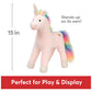 GUND Starflower Rainbow Unicorn Stuffed Animal, 15” Plush Toy for Ages 1+, Pink, Model 6059150, Soft Polyester Material