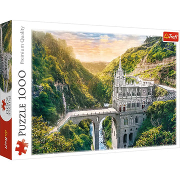 Trefl Las Lajas Sanctuary, Colombia 1000 Piece Jigsaw Puzzle Red 27'X19' Print, Diy Puzzle, Creative Fun, Classic Puzzle For Adults And Children From 12 Years Old