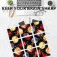 B.Dazzle Scramble Squares Planets 9-Piece Puzzle - Laminated Cardboard, Engaging Brain Teaser, 4.8x10.4 inches, Black
