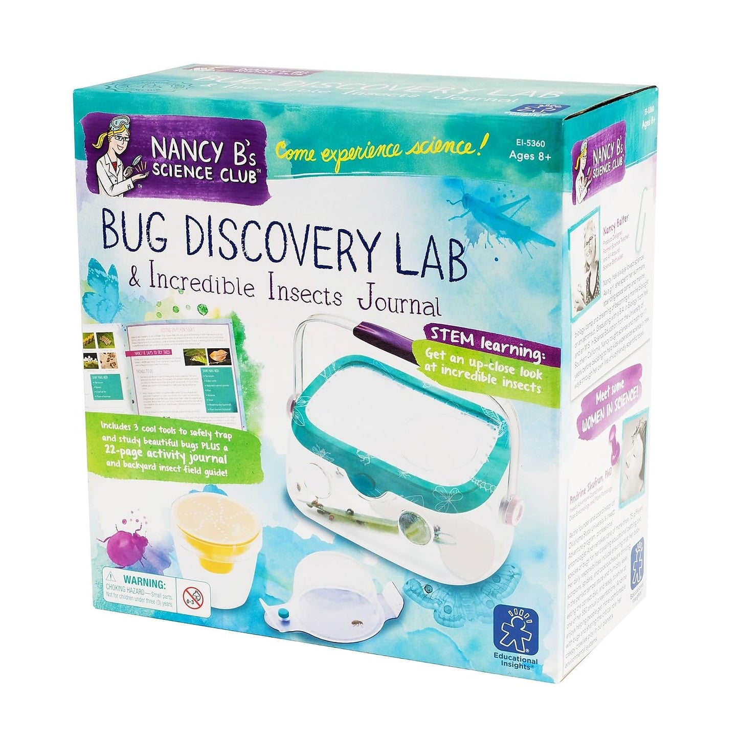 Educational Insights Nancy B'S Science Club Bug Discovery Lab: Kids Outdoor Toys, Collect & Study Bugs, Includes Pit Trap & Bug Catcher, Ages 8+