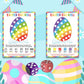 BEUFSE Easter Egg Roll Dice Game, Roll The Egg Game with Two Dices for Easter, Easter Roll The Dice Game, Easter Party Game Supp