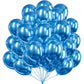 Partywoo Metallic Blue Balloons, 50 Pcs 12 Inch Blue Metallic Balloons, Metallic Balloons For Balloon Garland Or Balloon Arch As Party Decorations, Birthday Decorations, Wedding Decorations, Blue-G106