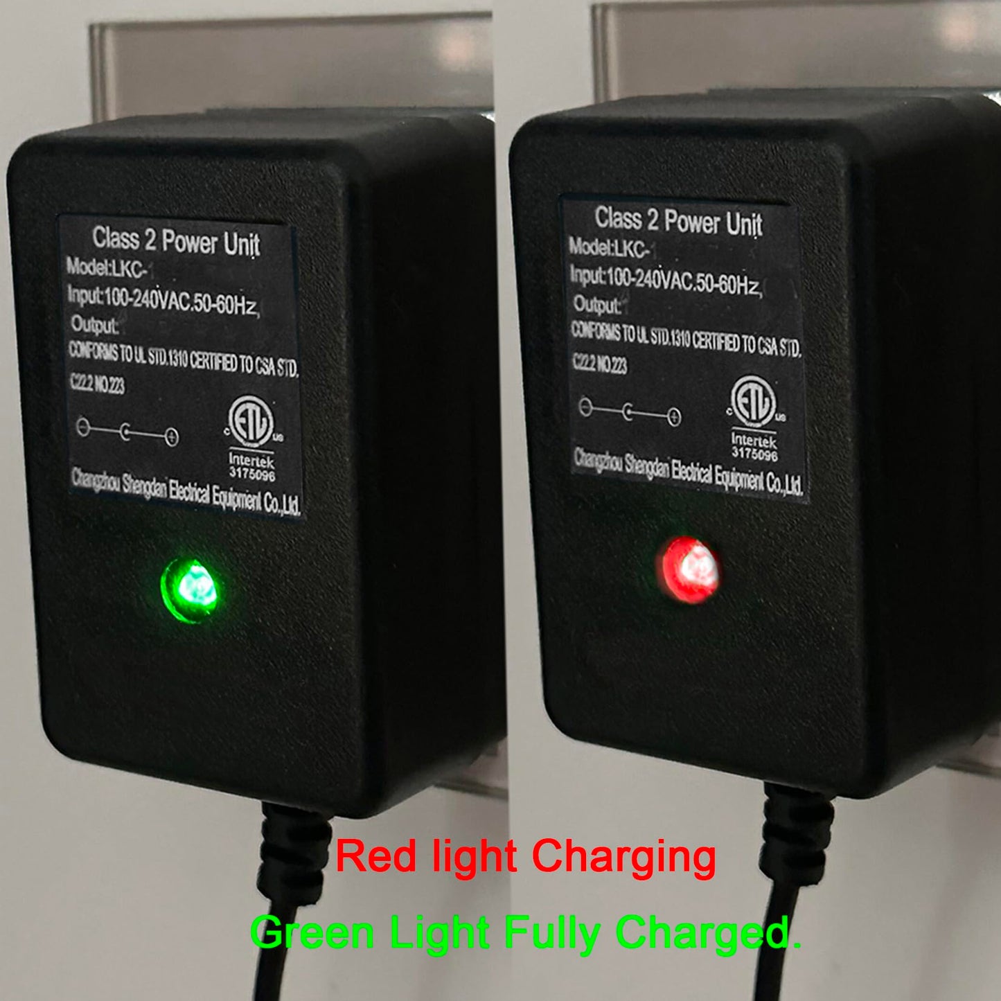 Vitalkos 24V Battery Charger For Kids Electric Vehicles Accessories, Universal Charger For Ride On Toys (28.8Volt 0.5A)