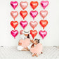 Red Heart Shaped Balloons Pack Of 12,18 Inch Love Valentine Balloons Heart Romantic Balloons For Valentines Day Propose Marriage
