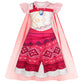 WonderBabe Girls Adventure Outfit Dress Skirt Set with Cape Kids Princess Dress Up Halloween Costume Girls Theme Birthday Party 