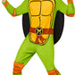 Rubies Child'S Teenage Mutant Ninja Turtles Michelangelo Costume Jumpsuit, Shell, And Half-Mask, As Shown, Large