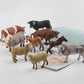LC JoyCre Bull Toys Bulk Playset 9PCS Cows Toys for Toddlers Sheep Figures Appaloosa Foal Figures Sheep Model Kids Birthday Part