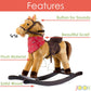 Joon Cowboy Rocking Horse - Tan Brown