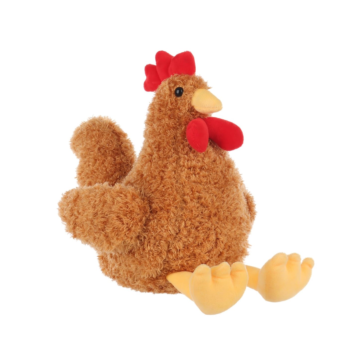 Apricot Lamb Plush Ginger Rooster Stuffed Animal, 10-Inch Soft Cuddly Toy, Apricot Color, Perfect for Kids