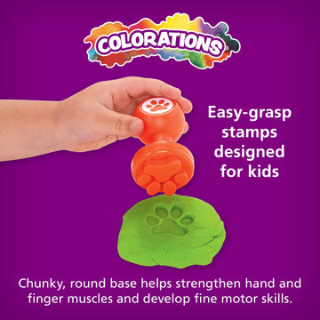 Colorations Easy Grip, Arts & Crafts, Shapes And Numbers Dough Stampers Set Of 26 (Item # Doughsn)