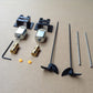 LICHIFIT Double 130 Motors RC Boat Drive Set Motor Seat 12CM Shaft Propellers RC Model Ship DIY Kit