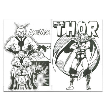 Comics Marvel Advanced Coloring Book Set for Adults - Featuring Iron Man, Thor, Spider-Man, Captain America - Heroic Coloring, Comics