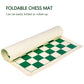 Elongdi Roll-Up Vinyl Chess Board Mat - 15.5' Chess Mat For 3-Inch King, Lightweight & Non-Slip Portable Travel Chess Board For Beginner And Kids - No Chess Pieces