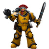 JOYTOY Warhammer 40 000 1/18 Action Figure Imperial Fists Legion MkIII Tactical Squad Sergeant with Power decorative replica blade Collection Model Christmas Birthday Gifts