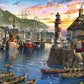 Ravensburger Sunrise At The Port 500-Piece Jigsaw Puzzle, [Amazon Exclusive]