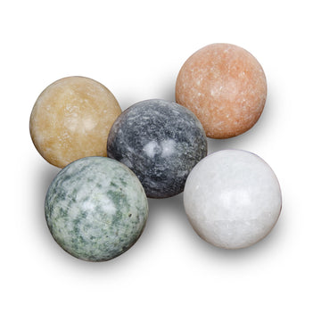 Solitaire Game Marbles Set Of 5 -Multi Color