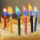 Birthday Cake Candles Happy Birthday Candles Colorful Candles Holders Included (24pcs)