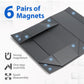 Sfsoc Magnetic Toploaders Storage Box,Trading Card Storage Box With 5Pcs Dividers,Toploaders Deck Box,Toploaders Card Case,Card
