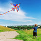 Xida Airplane Kite For Adults, Easy To Fly Fighter Kites For Kids Ages 4-8, Beginner Kite For Boys And Girls, Kite Handle And Li