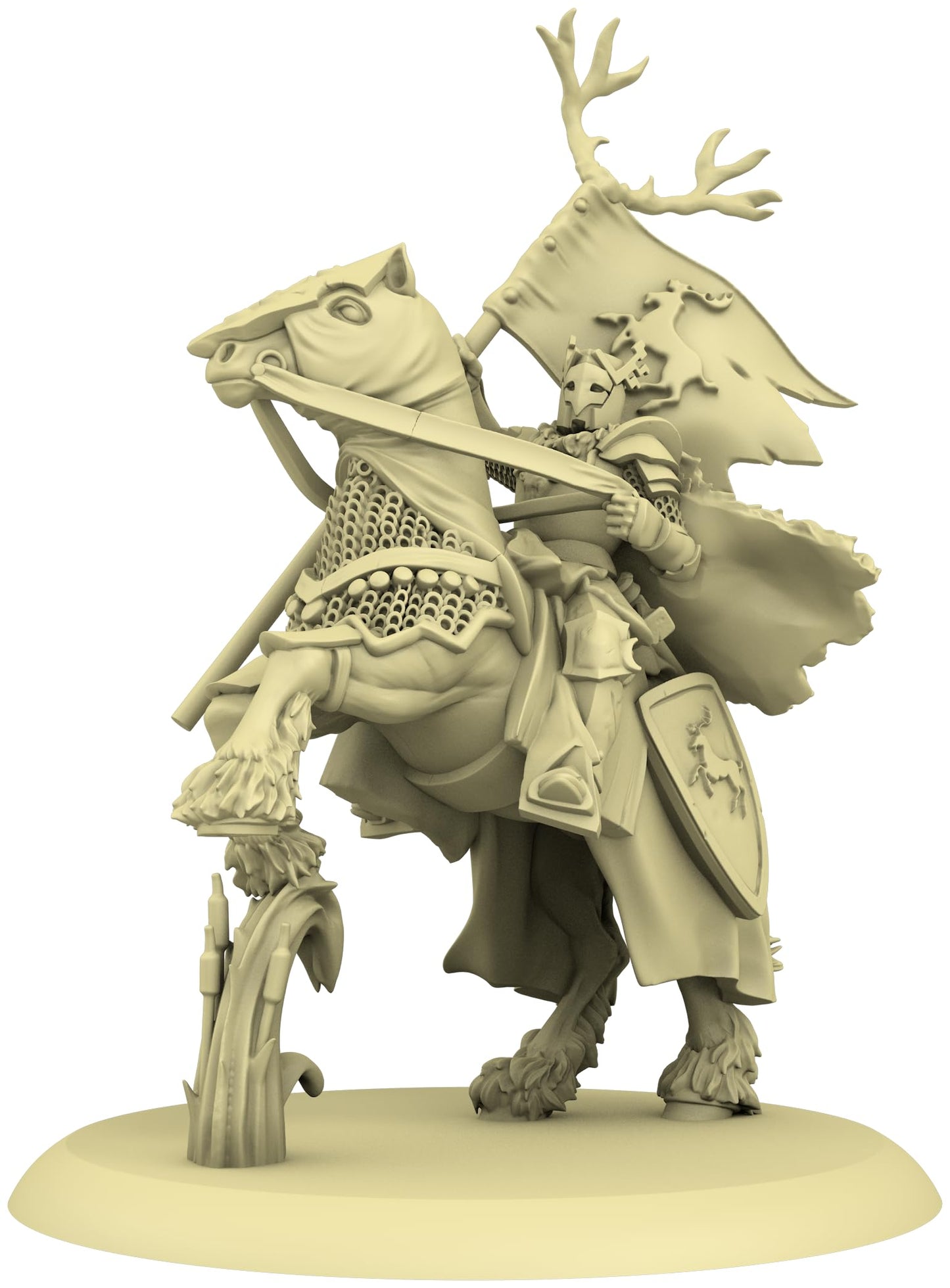 A Song of Ice and Fire Tabletop Miniatures Champions of The Stag Unit Box - advanced Warriors of House Baratheon  Strategy Game for mature-themeds  Ages 14+  2+ Players  45-60 Minute Playtime  Made by CMON