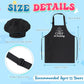 XLSXEXCL Kids Apron and Chef Hat Set, CHEF in training    Apron Adjustable Child Apron Chef in Training Funny Apron with 2 Pocke