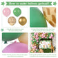 Pink Wild One Balloon Arch With Backdrop 59X40 Inch For Wild One Birthday Decoration, Safari Jungle Balloons Garland Arch Kit Gi