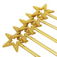 Mollensiuer 2Pcs 13 Inches Star Wand Costume Props Star Magic Wand Angel Fairy Wands Sticks For Birthday Party Halloween Cosplay Christmas Princess Role Play, Gold