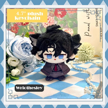 Resiin Small Size Genshin Impact Figure Plush Doll - Wriothesley Plush (4 Inch), Keychain Anime Figure Soft Stuffed Gift For Gam