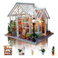 Gudoqi Diy Miniature Dollhouse Kit, Tiny House Kit With Music, Miniature House Kit 1:24 Scale, Great Handmade Crafts Gift For Birthday Easter, Beautiful Flower Shop