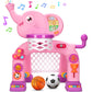 Kizzyea Toddler Basketball Hoop & Soccer Goal Sports Toys For 1 2 3 Years Old Girls Boys, Interactive Musical Toys, Montessori Toys, Christmas Birthday Gifts For Baby Kids Age 12-18 Months