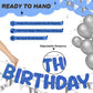 Fulmoon Glitter Pre Strung Happy Birthday Banner No DIY Party Decorations Happy Birthday Sign Decor for Men Women Boy Girls Back