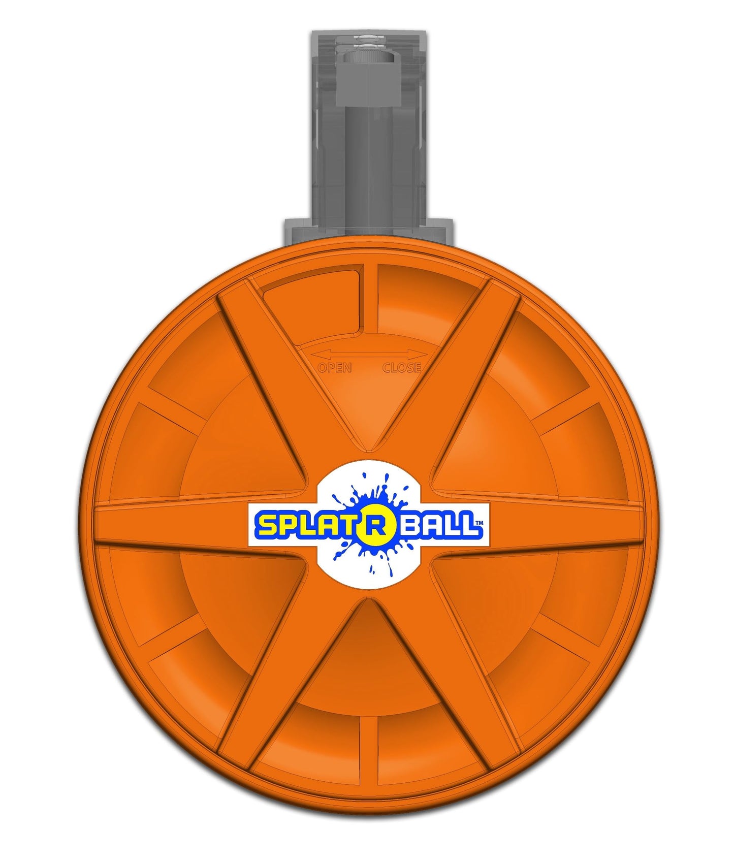 SPLATRBALL Orange 800 Round Drum Magazine