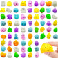 150 Pcs Squishy Toys Mochi Squishy Fidget Toys Kawaii Squishies Stress Relief Toys Party Favors Kids 4- 8 8-12 Claw Machine Priz