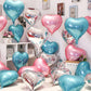 Pink Heart Shaped Balloons Pack Of 12,18 Inch Love Valentine Balloons Blue Heart Romantic Balloons For Valentines Day Propose Ma