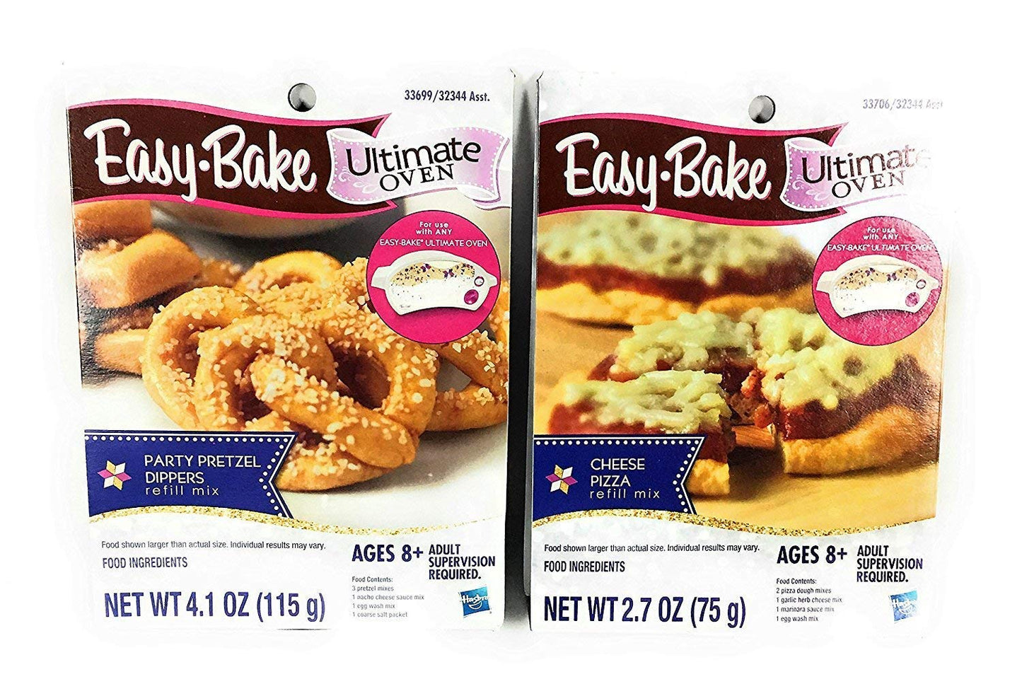 Easy Bake Ultimate Oven Deluxe Gift Set, White. Bundle Of Oven And Pizza And Pretzel Mixes (Bundle Of 3 Items)