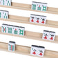 GOTHINK Wooden Mahjong Tiles Trays/Racks/Holders Set of 4  Upgrade Your Mahjong Game  Racks for Mahjong  Mexican Train  Dominoes  and More (Racks Only)