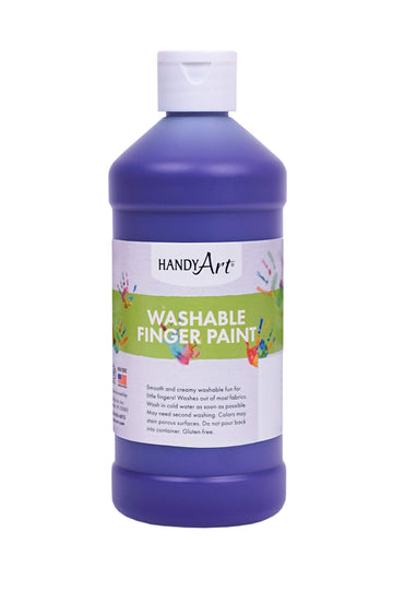 Handy Art Washable Finger Paint 16 ounce, Violet