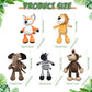9 Pcs Plush Jungle Animals Toys Jungle Safari Stuffed Animals Bundle 9.9 Inch Cute Toys Includes Tiger Lion Elephant Monkey Zebr