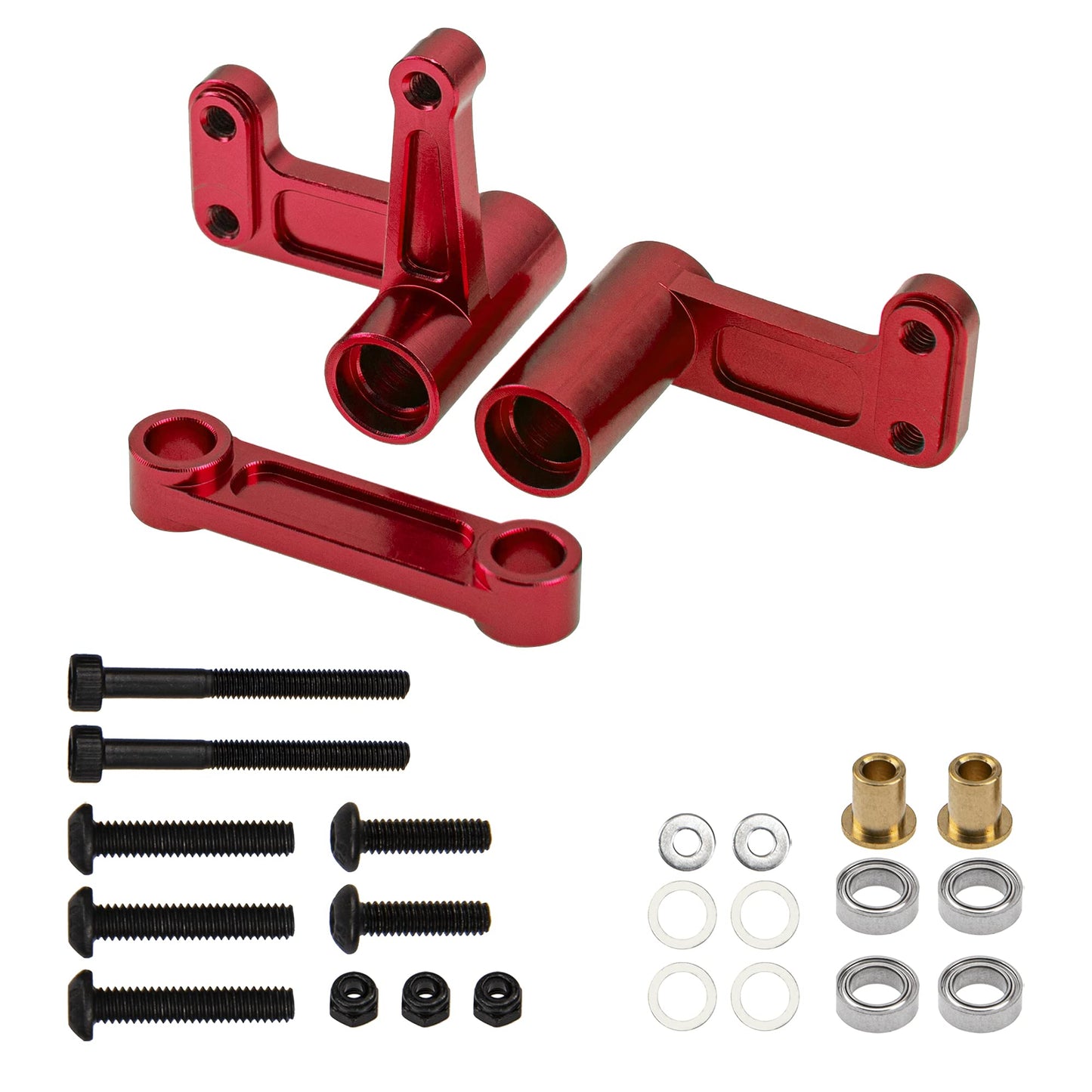 Sharegoo Aluminum Alloy Steering Bellcranks & Drag Link Replacement Of 3743 Compatible With Traxxas 2Wd Slash Rustler Bandit Vxl