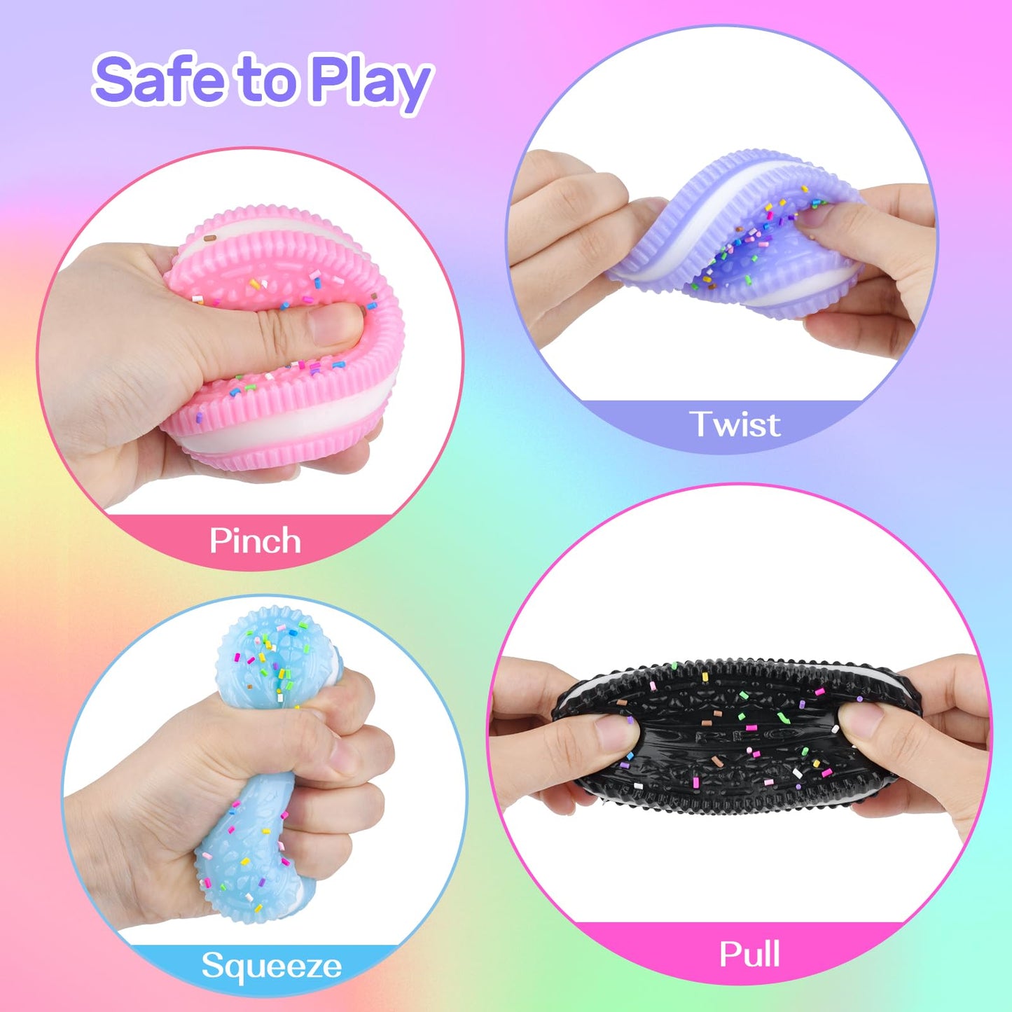 Taba Squishy Fidget Toys 4 pcs Cookie Taba Squishy Toys Ultra-Soft Stress Relief Toys for Kids mature-themed Sensory Toys with Cute Design Anxiety Relief Party Favors Extra Gift of 4pcs Taba Cat Paw