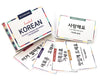 Stellarsol Korean Basic Dialogue Flashcards - 120 Basic Phrases/Words With Gift Box [New Edition]