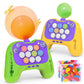 fygurso Handheld Speed Pushing Game Machine with Balloons 2-Player Fidget Games Light Up Quick Push Games Fast Push Puzzle Game