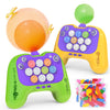 fygurso Handheld Speed Pushing Game Machine with Balloons 2-Player Fidget Games Light Up Quick Push Games Fast Push Puzzle Game