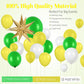 Green Yellow Balloon Garland Kit, Golf Birthday Decorations With Dark Green Yellow Latex Balloons Gold Star Foil Balloon For Boy