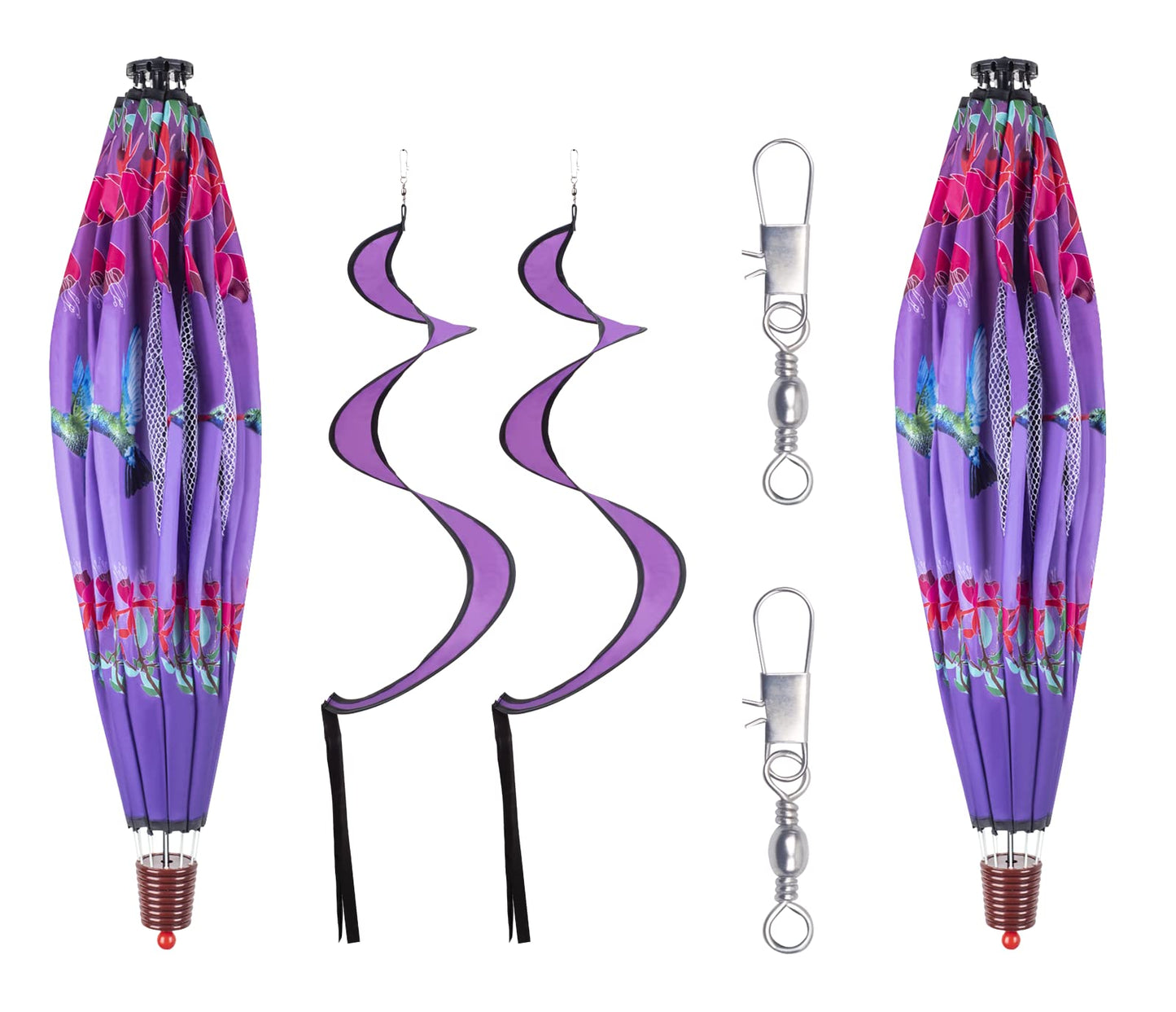 2Pack Hot Air Balloon Wind Spinner Garden Windmills And Spinners Decorations Large Outdoor Hanging Decor Lawn Yard Windsock Orna