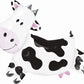 Anagram Cow Shape Mylar Foil Balloon, 30 Inches