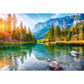 Trefl 1500 Piece Jigsaw Puzzle - Wanderlust: Alps, Hintersee Lake, Cardboard, 33"x23" - Creative Entertainment for Ages 12+