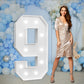 Imprsv Marquee Numbers Large 9Th-Birthday Decorations: 4Ft Light Up Number Party Decor 9 Year Old Girl And Boy Birthday Decorati