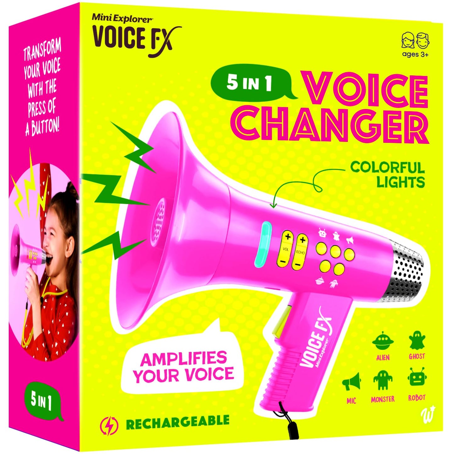Mini Explorer Voice Changer for Girls - Kids Gifts for Kids Ages 3 4 5 6 7 8 Year Old Girl Birthday Gifts - Gifts for 4 Year Old