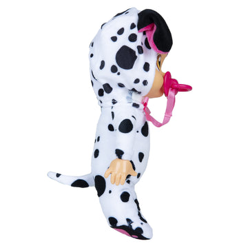 Cry Babies Tiny Cuddles Dotty - 9 Multicolor Baby Doll with Real Tears, Black and White, Perfect for Young Children